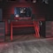 Flash Furniture Red Gaming Ergonomic Desk with Cup Holder and Headphone Hook NAN-RS-G1030-RD-GG - alternate 1
